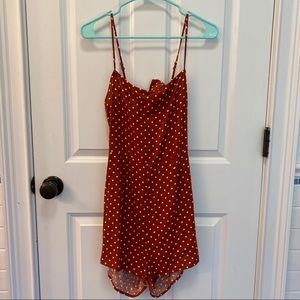 Pacsun polka dot romper